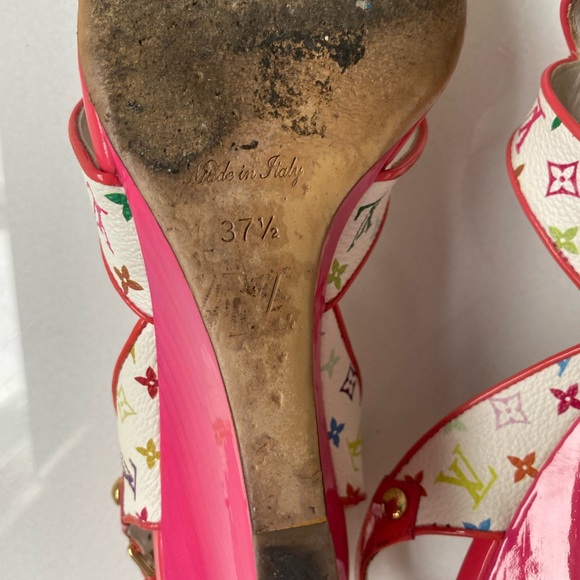 Louis Vuitton pink Multicolor Monogram shoes - Picture 4 of 15